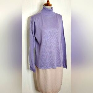 SAMANTHA TAYLOR SILK TURTLE NECK